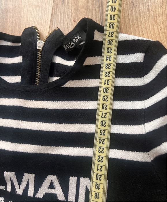 гещеризон Evis, блузка Balmain, Dsquared2