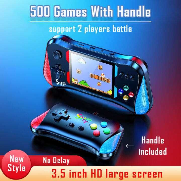 Ръчна игрова конзола мини плейър 500 игри 3,5" цветен екран.