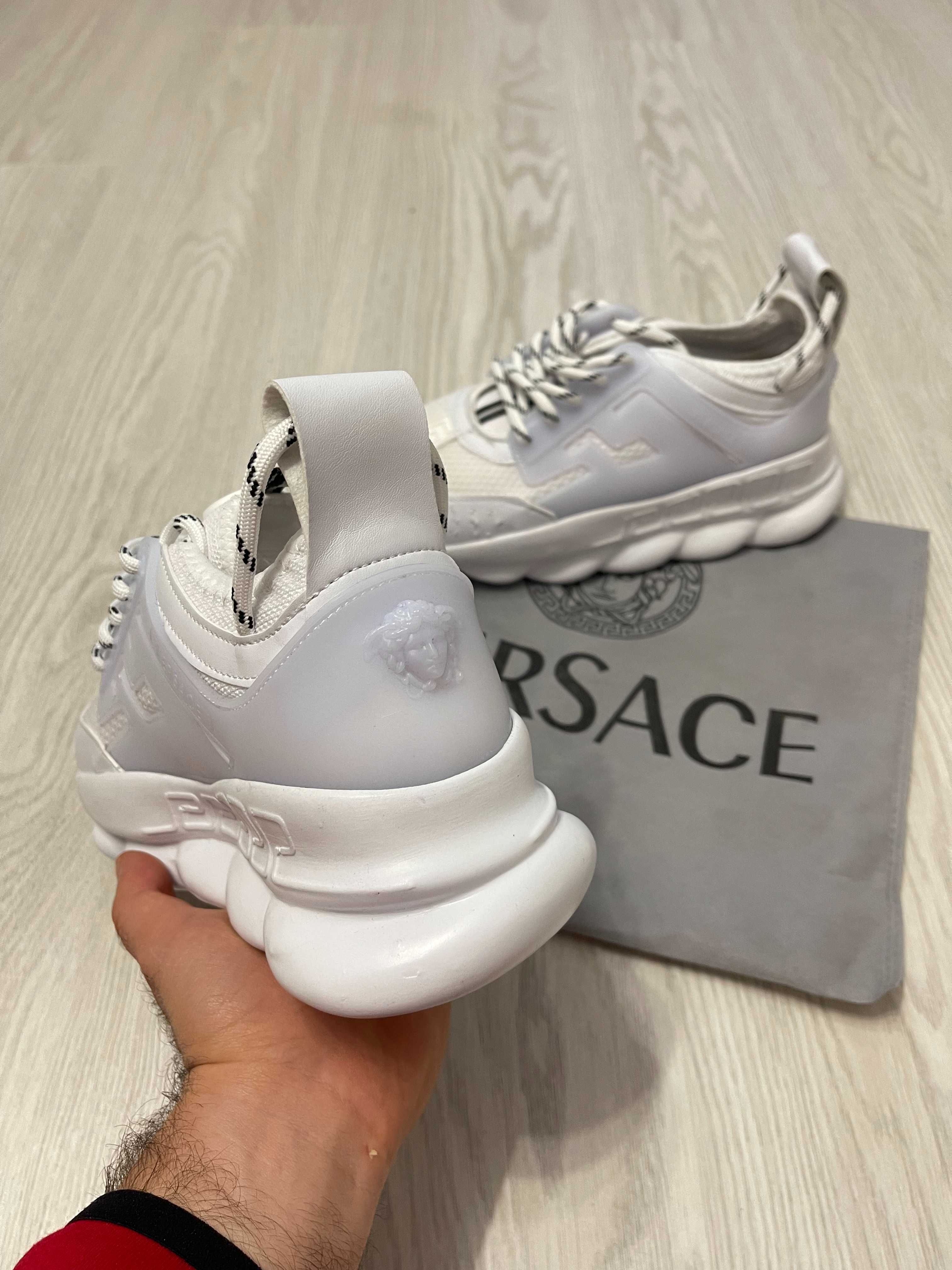 Adidasi VERSACE Chain Reaction l Produs NOU Tenesi Unisex