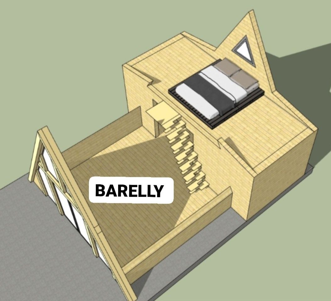 Case lemn "A-frame", proiect deosebit