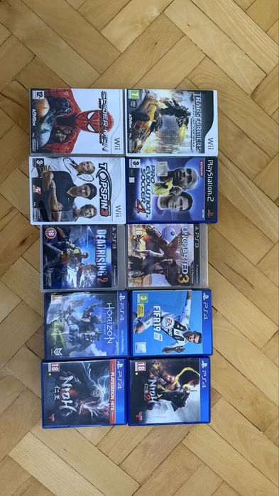 Lot 10 Jocuri - Nintendo Wii, PS2, PS3, PS4