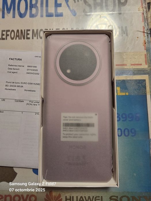 Honor Magic 7 Lite -256 GB Purple - Nou / Neactivat / Garantie