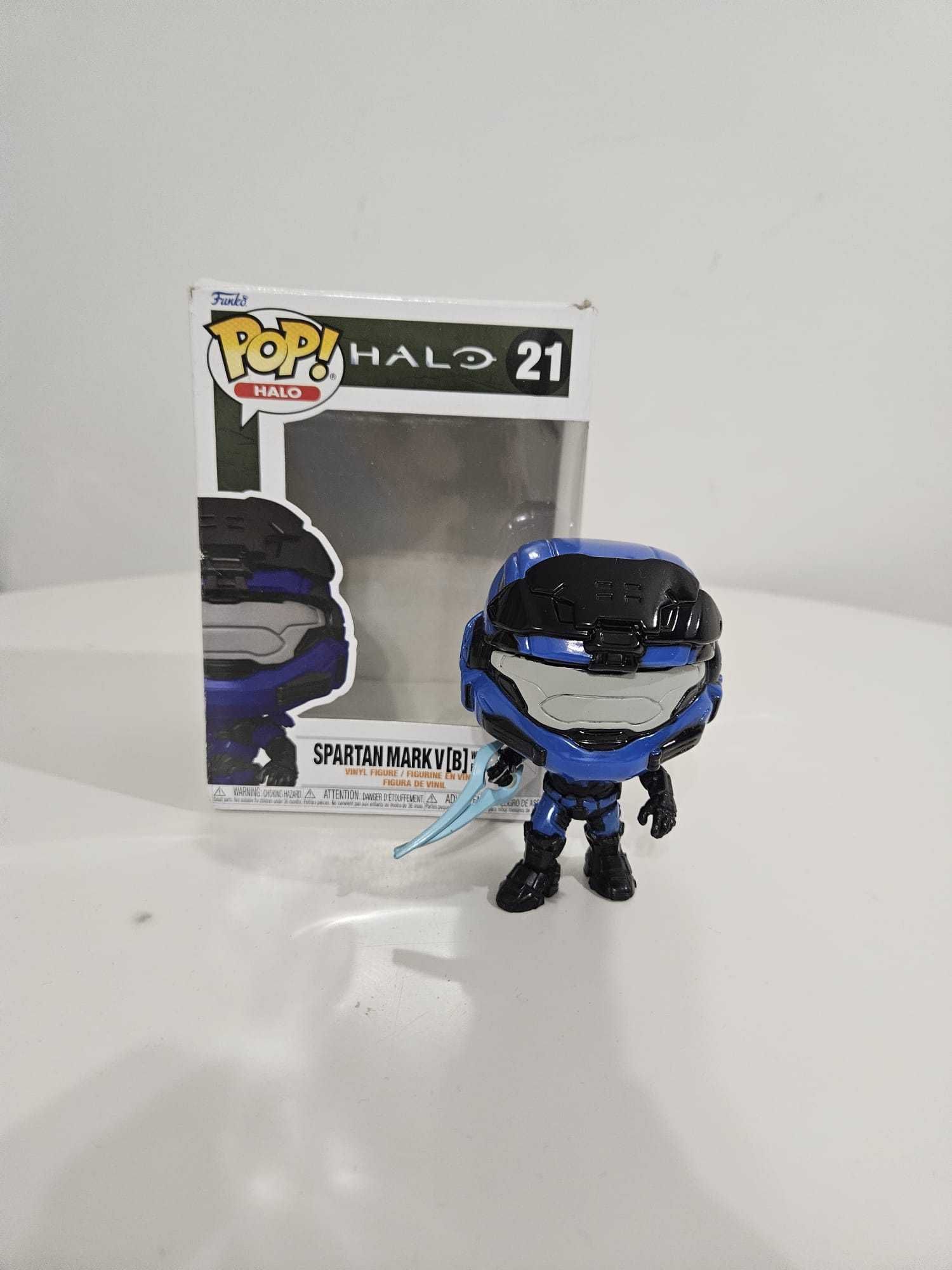 Figurina Halo Infinite POP! Mark V B Blue Sword, 9cm, Multicolor