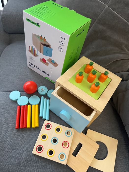 Монтесори образователна кутия 4 в 1