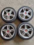 Jante cu cauciucuri de iarna 205/45/17 , 4×98 Fiat , Abarth