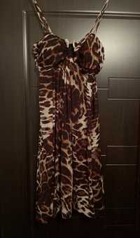 луксозна официална/бална рокля тигр.принтRCavalli топ модел +подплънки