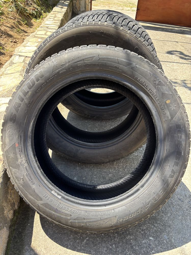 16” Зимни гуми Дот2323 7mm+ Sailun 205 55 16 Ice Blazer Alpine +