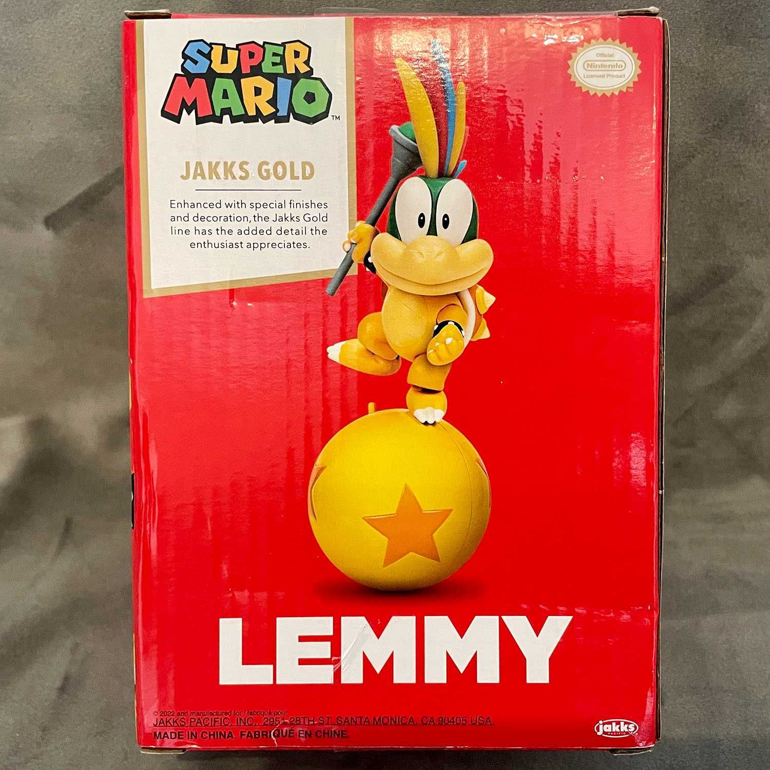 Figurina Nintendo Lemmy with Ball and Wand Jakks Gold 10 cm - NOU