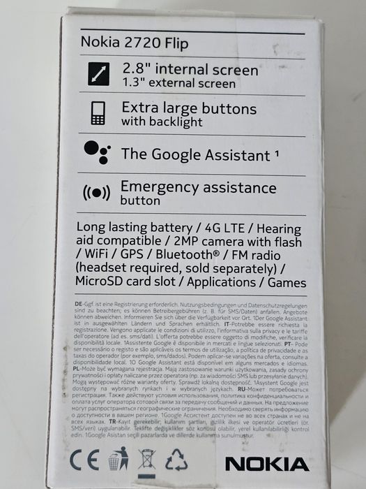 мобилен телефон Nokia 2720 Flip и слушалки Nokia Active WH-501