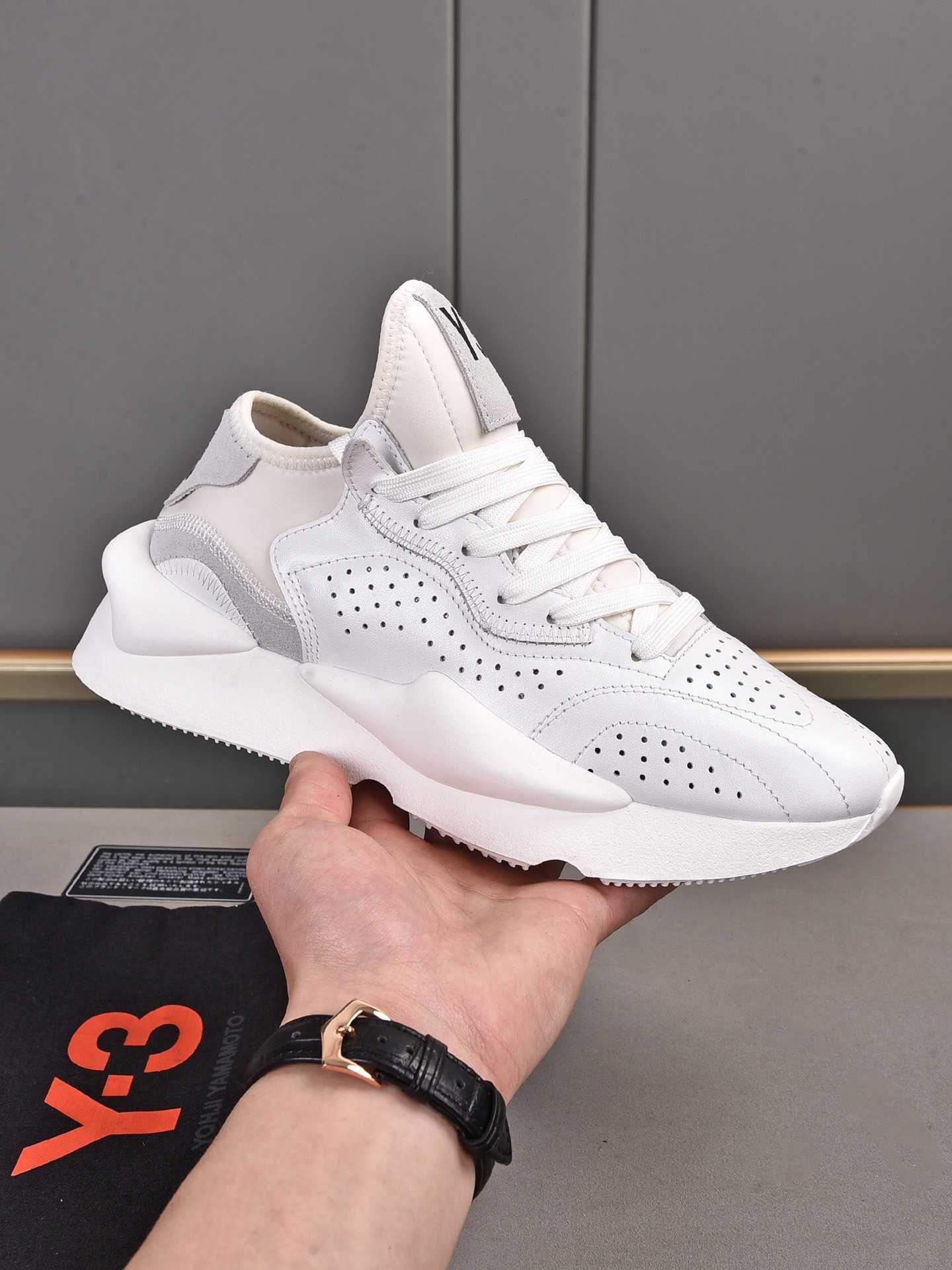 Adidasi Y-3, Kaiwa - White Premium din Piele NOI Yohji Yamamoto Y3