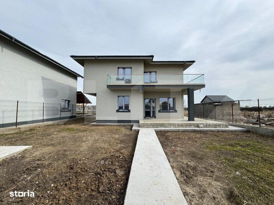 Casa semi-finisata P + E, 111 mp utili, teren 339 mp, Pielesti, zona M