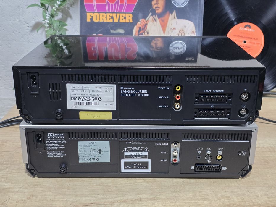 Sistem video BANG & OLUFSEN, vhs player beocord v8000, DVD 1