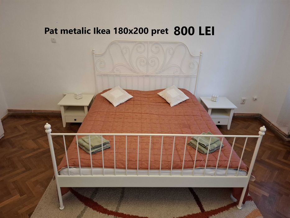 Set mobilier dormitor Mobexpert dulap comoda pat canapea Ikea