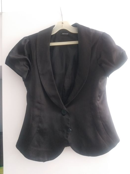 Черно сако сатен С/М