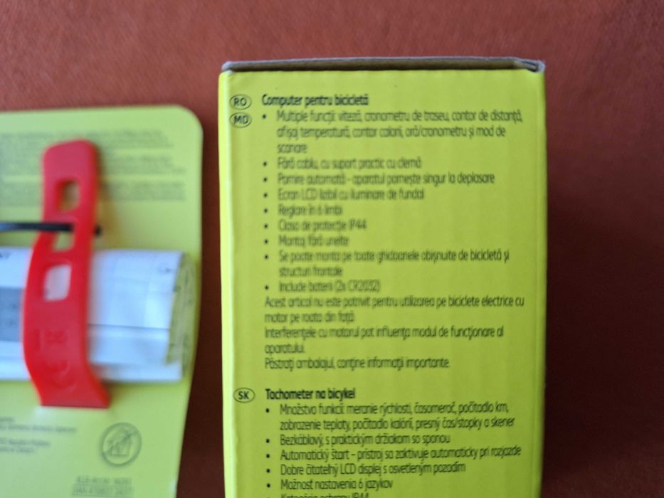 Ciclocomputer Newcen Wireless + set de lumini pt bicicletă, 2unități