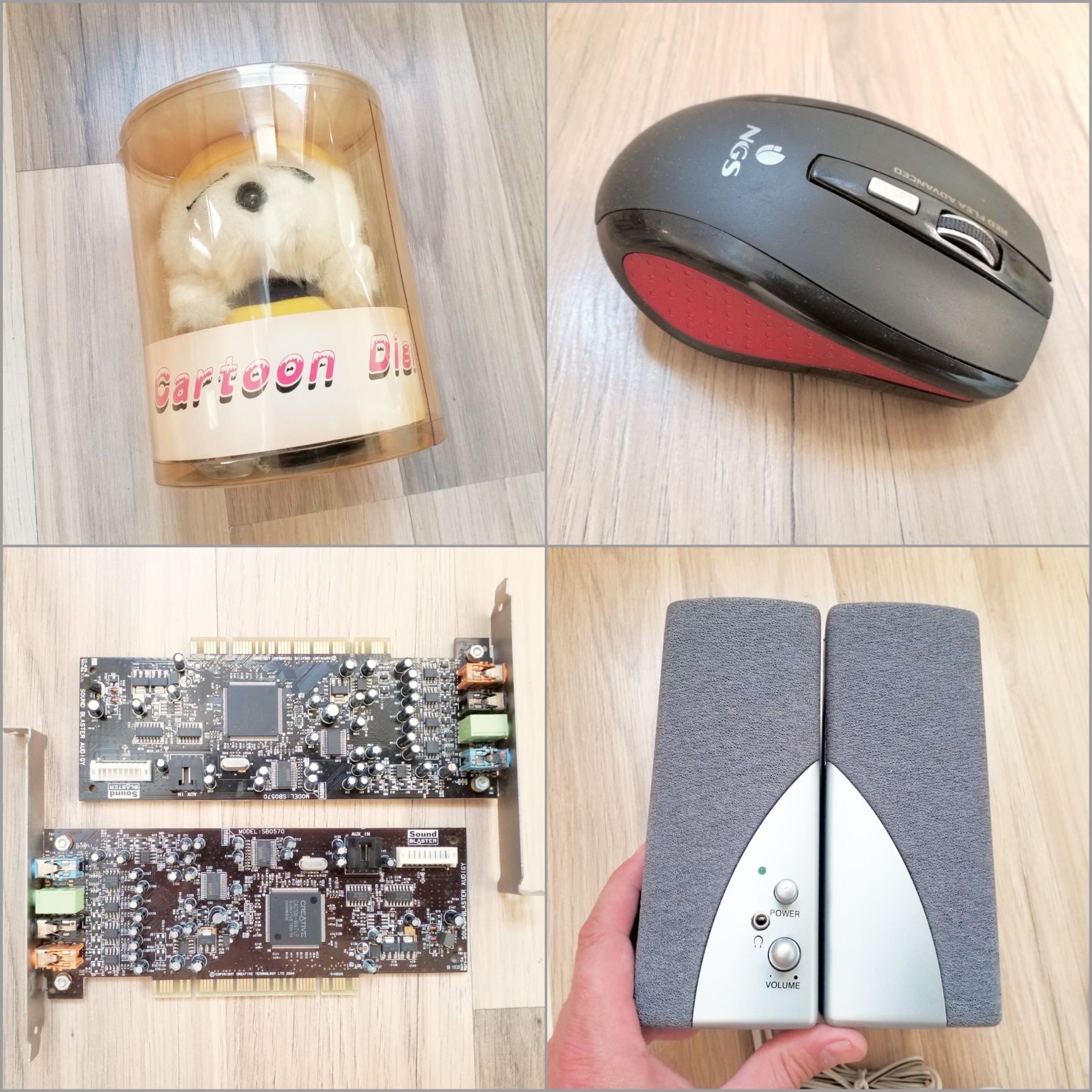LOT 2 placi audio Soundblaster Audigy SE + mouse + camera + boxe PC