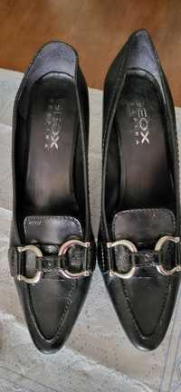 Geox черни естествена кожа обувки