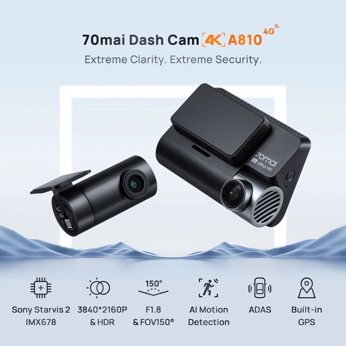 70mai A810 UHD 4K FULL COMPLECT 5в 1