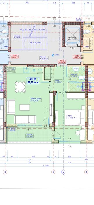 Продажба 2-стаен община Родопи - с. Белащица 75m²