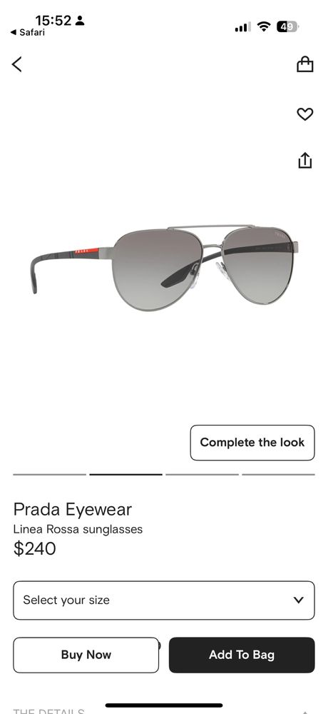 Солнцезащитные очки от PRADA (polarized)