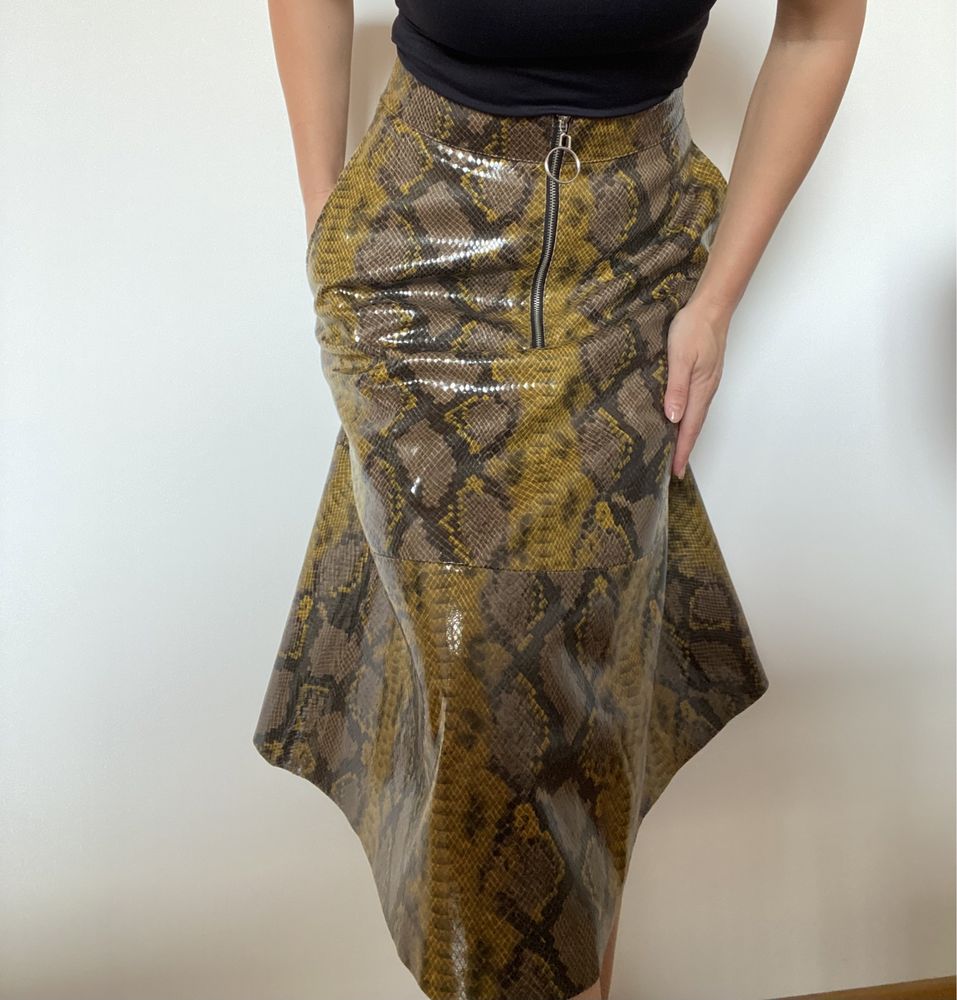 Fustă Zara, snake print, 34