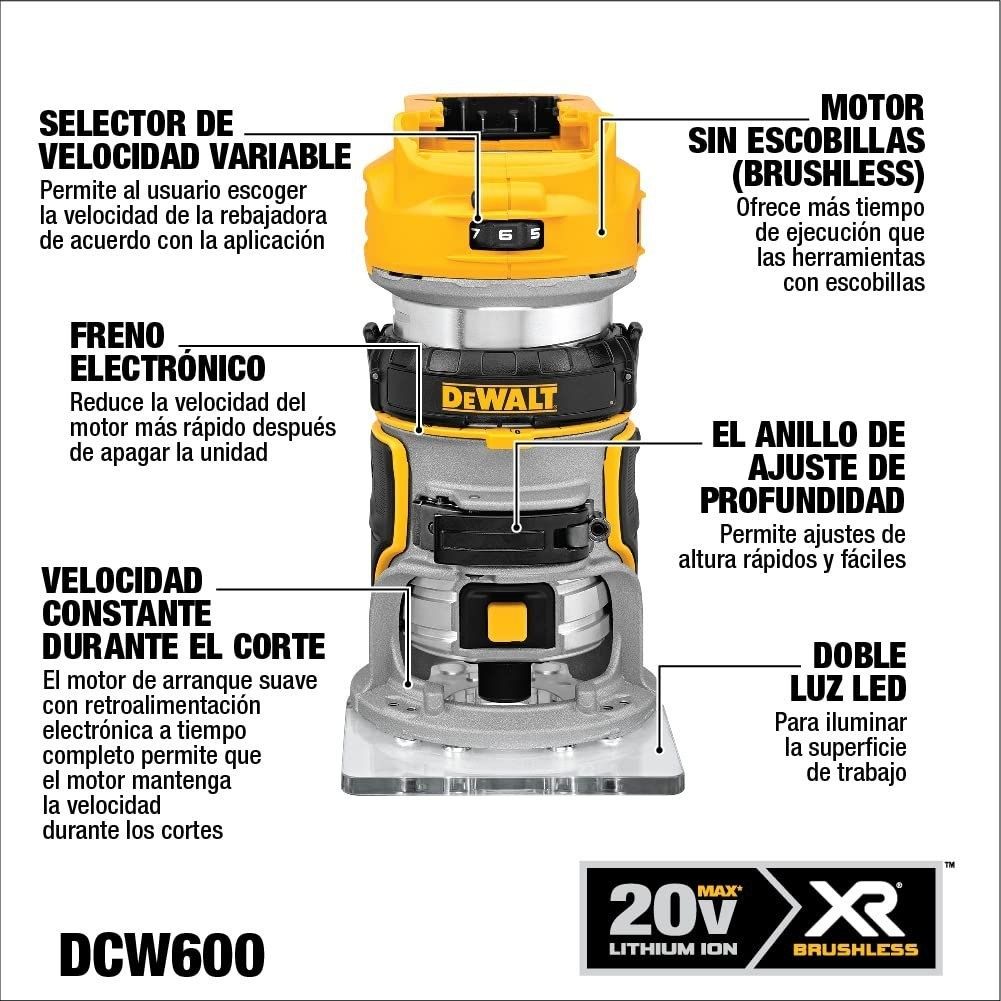 Dewalt DCW600N кромочный фрезер