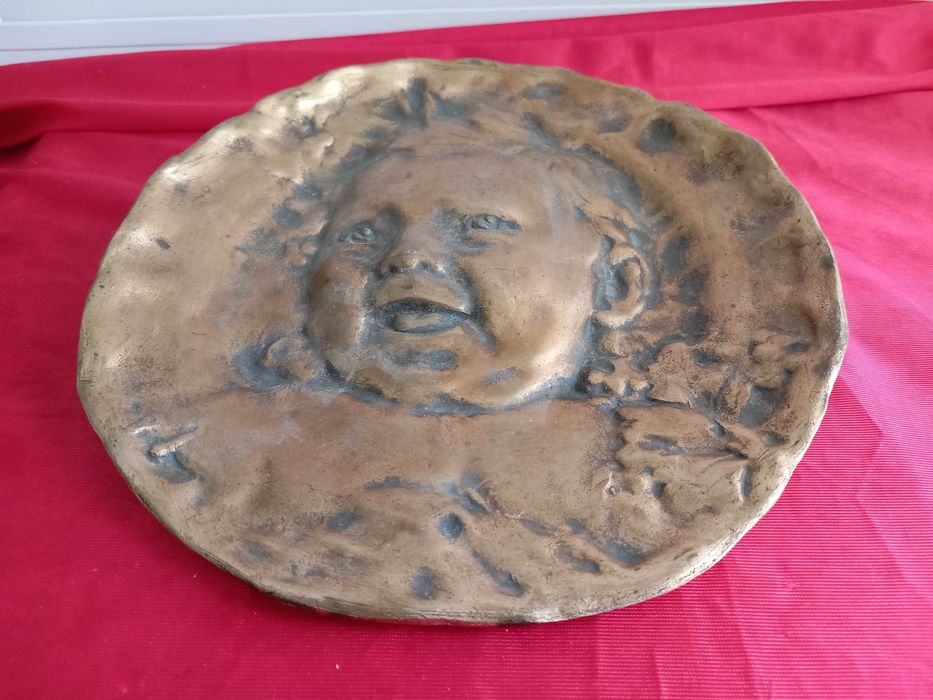 Emile Derre, Авторско Бронзово Пано Момченце 19Век