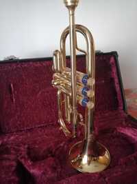 Trompeta Cornet Eb Amati Kraslice ACR251, mustiuc, cutie.  1950lei