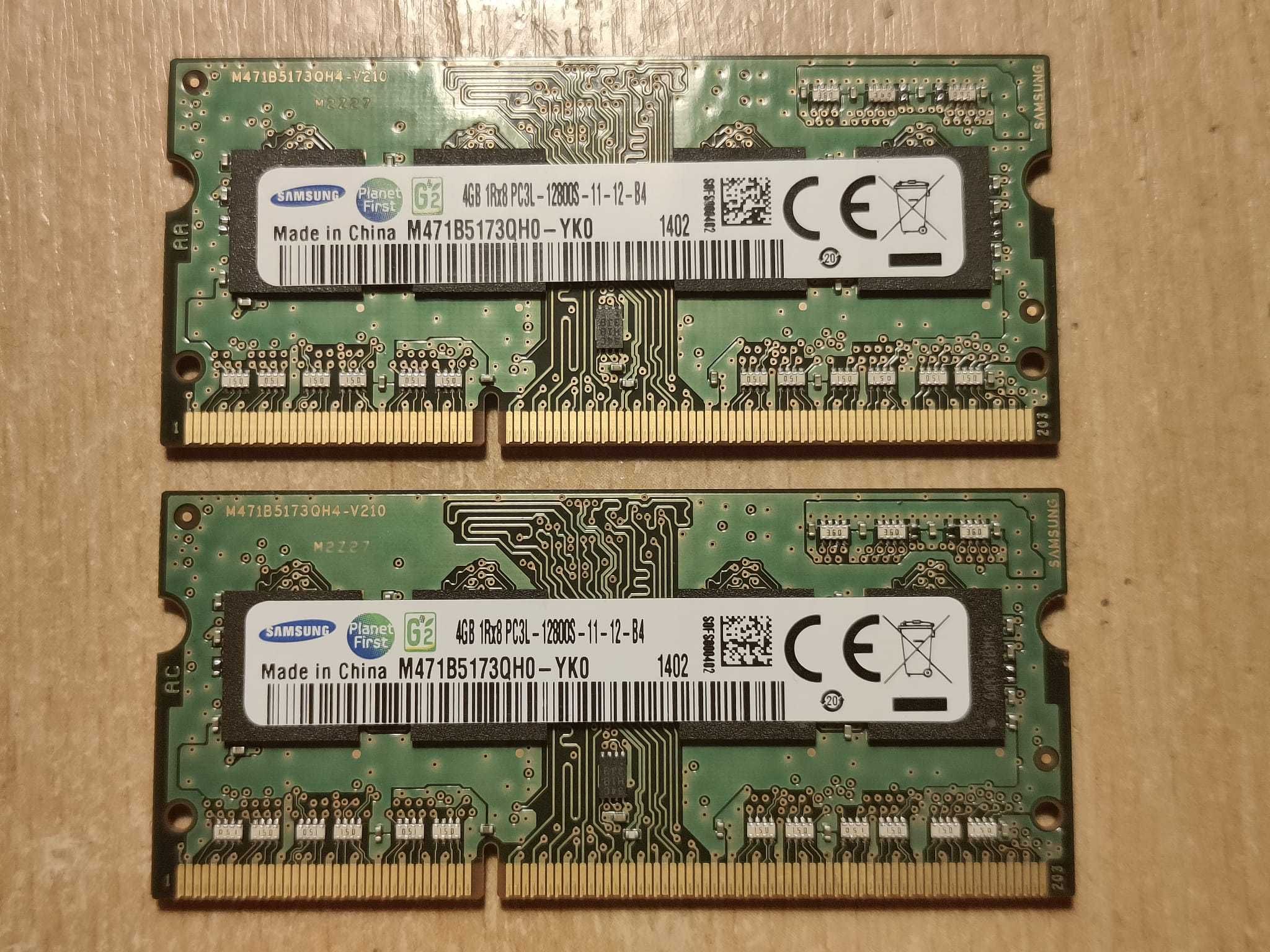 2 buc Ram Leptop Samsung DDR3L DDR3 4gb 1600mhz 12800 PC3L 1.35v/1.5v