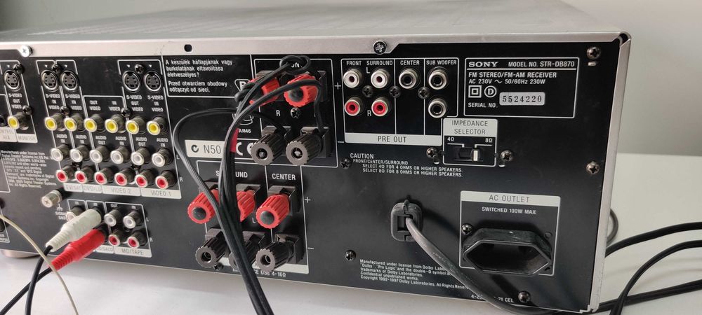 Sony STR DB 870 QS amplificator 5.2 si stereo satie receiver RDS