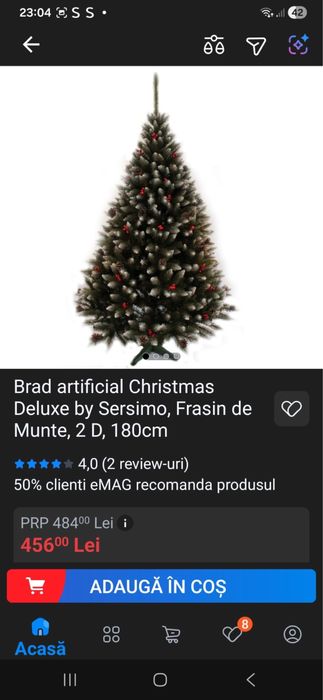 Brad Artificial Deluxe 180cm – Sersimo, ca nou