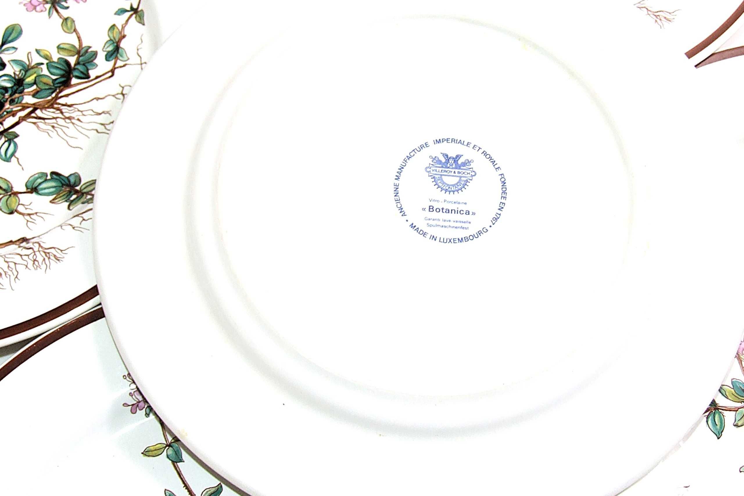 Set 10 Farfurii Botanica Villeroy & Boch pictate flori de cimbru, NOU
