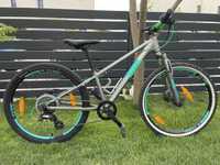 Bicicleta copii CUBE ACID 240 DISC GREY NEOGREEN roti 24"