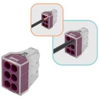 Set 10 conector rapid de legatura pentru 6 fire0,75-2,5mm-COMMEL