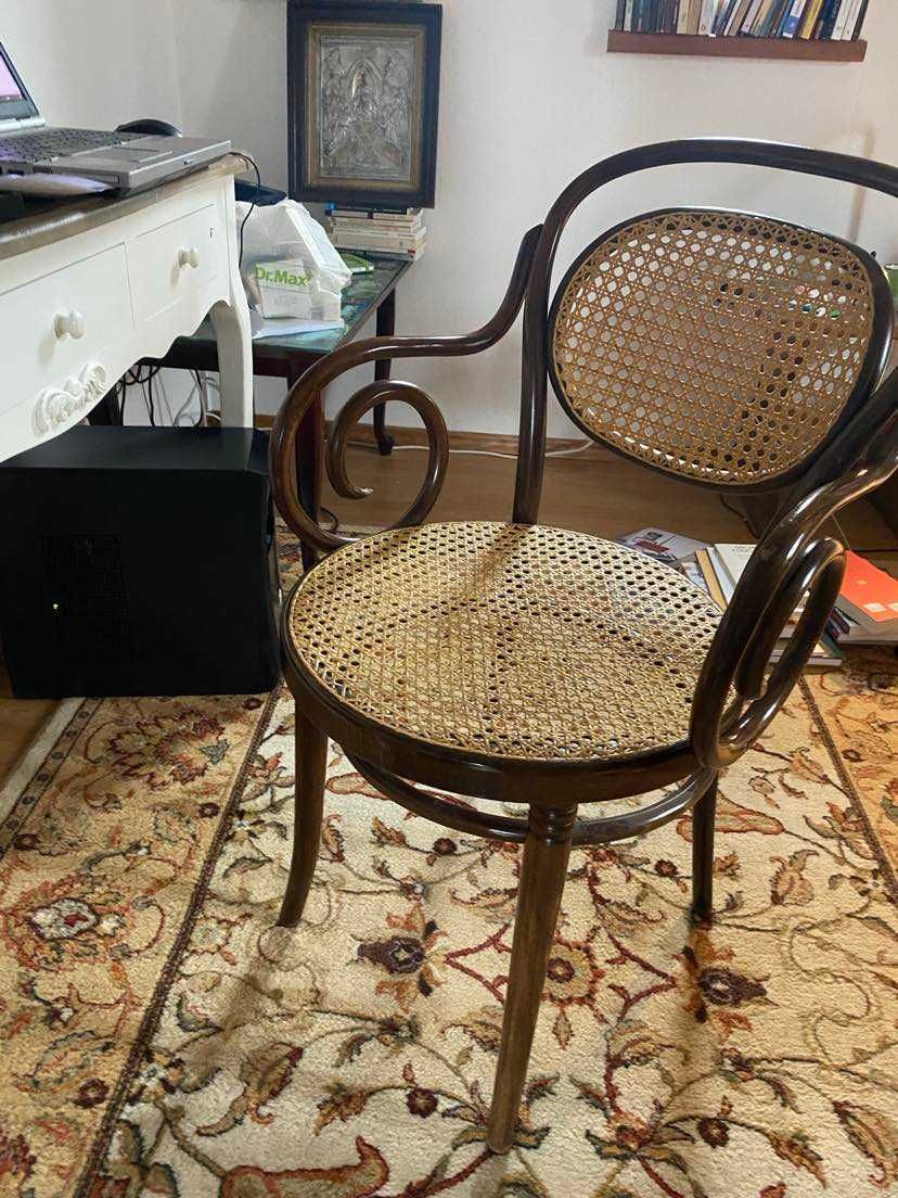 Set Thonet, adus din Italia, compus din banca si scaun, original