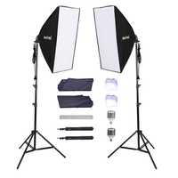 kit profesional studio LED300 Set Lampi LED 30W Nicefoto KT-1307 video