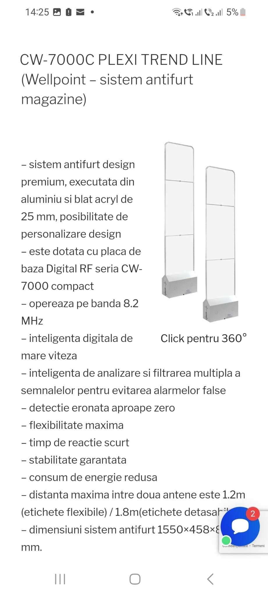 Porti  Sistem antifurt WELLPOINT 7000-C Trend Line RX+TX