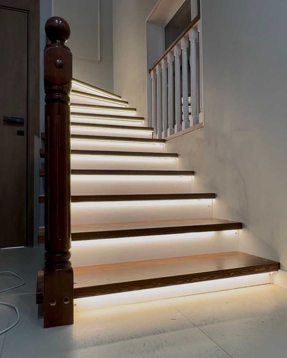 Подсветка для лестницы | Умная лестница | Автоматическая подсветка