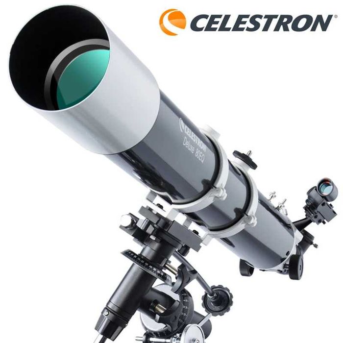 Мощный Астрономический ТЕЛЕСКОП Celestron Deluxe 80EQ Pro 1300 крат
