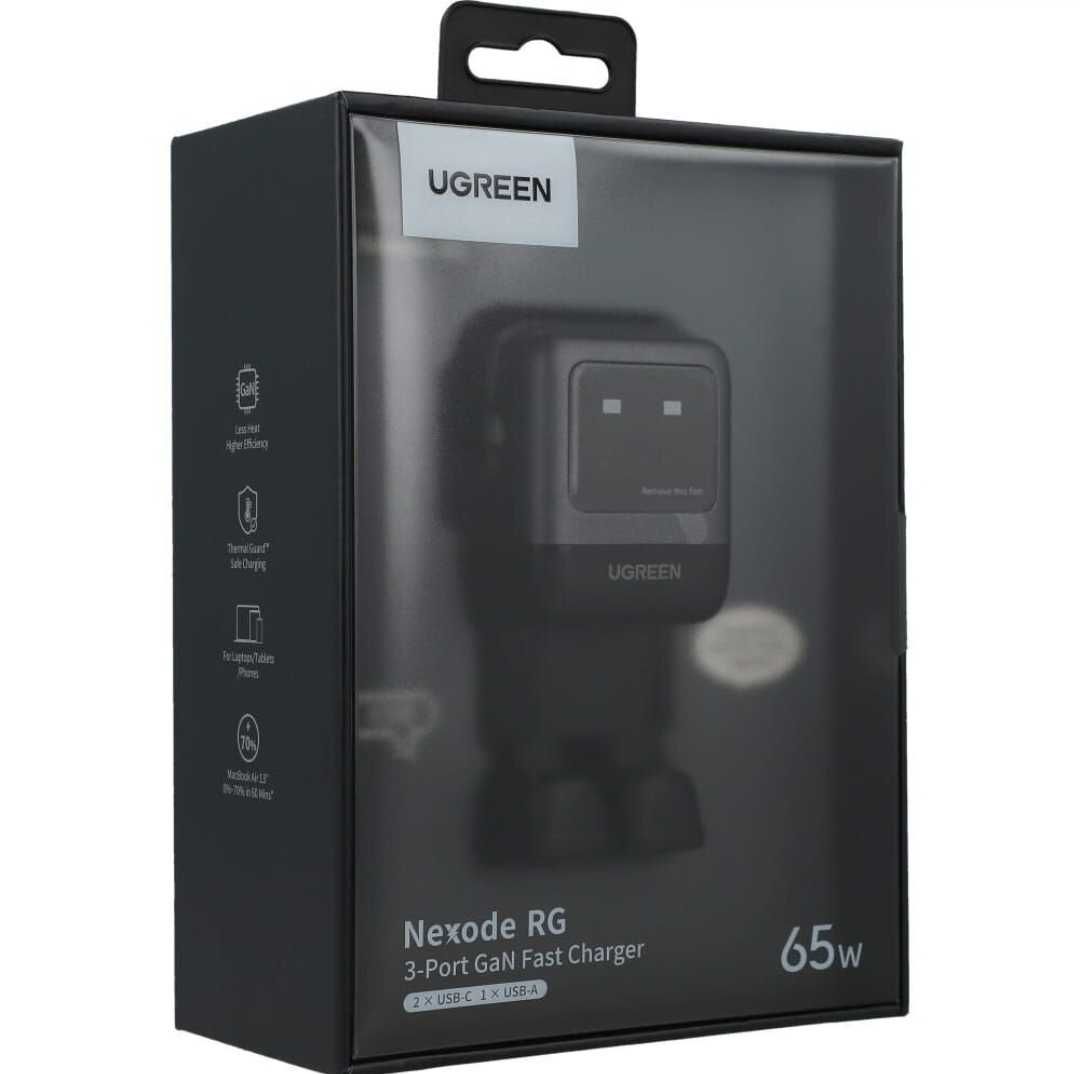 UGREEN CD361 Nexode RG 65W GaN 2C+U For Laptop/Macbook/Ultrabook