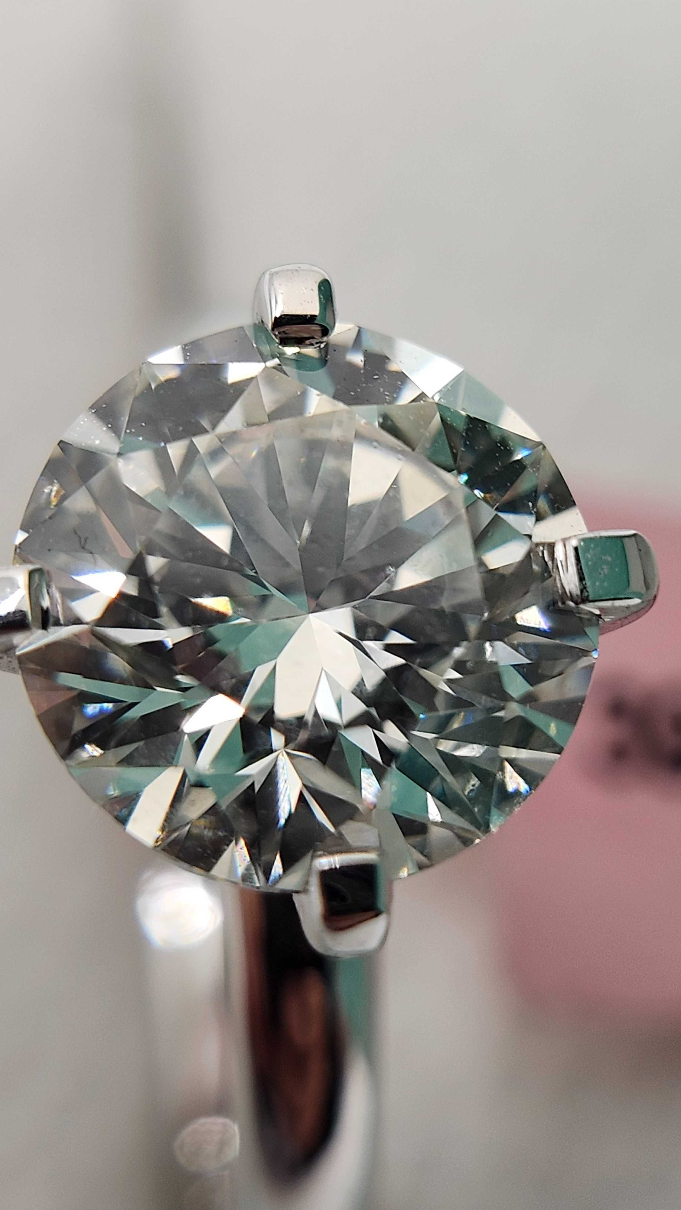 Inel de logodna aur 14k + diamant 3 ct – IGI certificat – nou