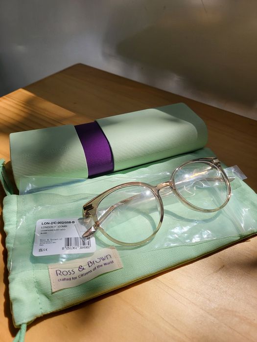 Rame ochelari vedere originali Ross & Brown London II Champagne Gold