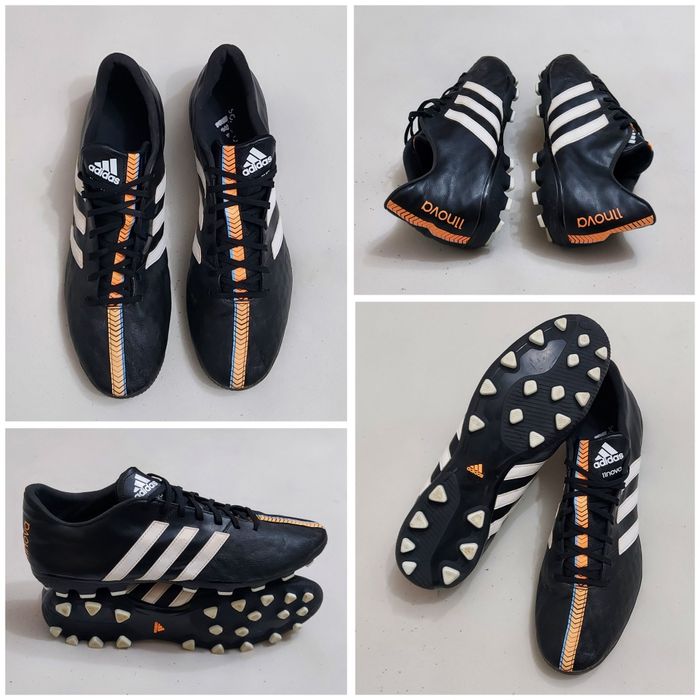Ghete de fotbal ADIDAS 11 Nova crampoane pt. gazon iarbă, piele, nr 48