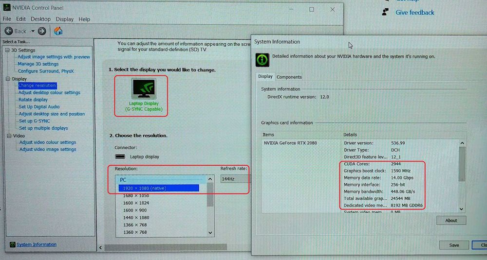 RTX 2080 8GB/Core i9 9900K/17.3 G-SYNC 144Hz IPS/16GB RAM/512GB NVMe