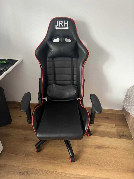 Vând scaun gaming JRH negru-rosu