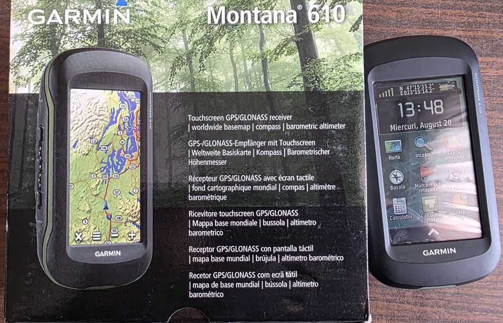 GPS topografic de mana Garmin Montana 610 inclusiv poteci de munte