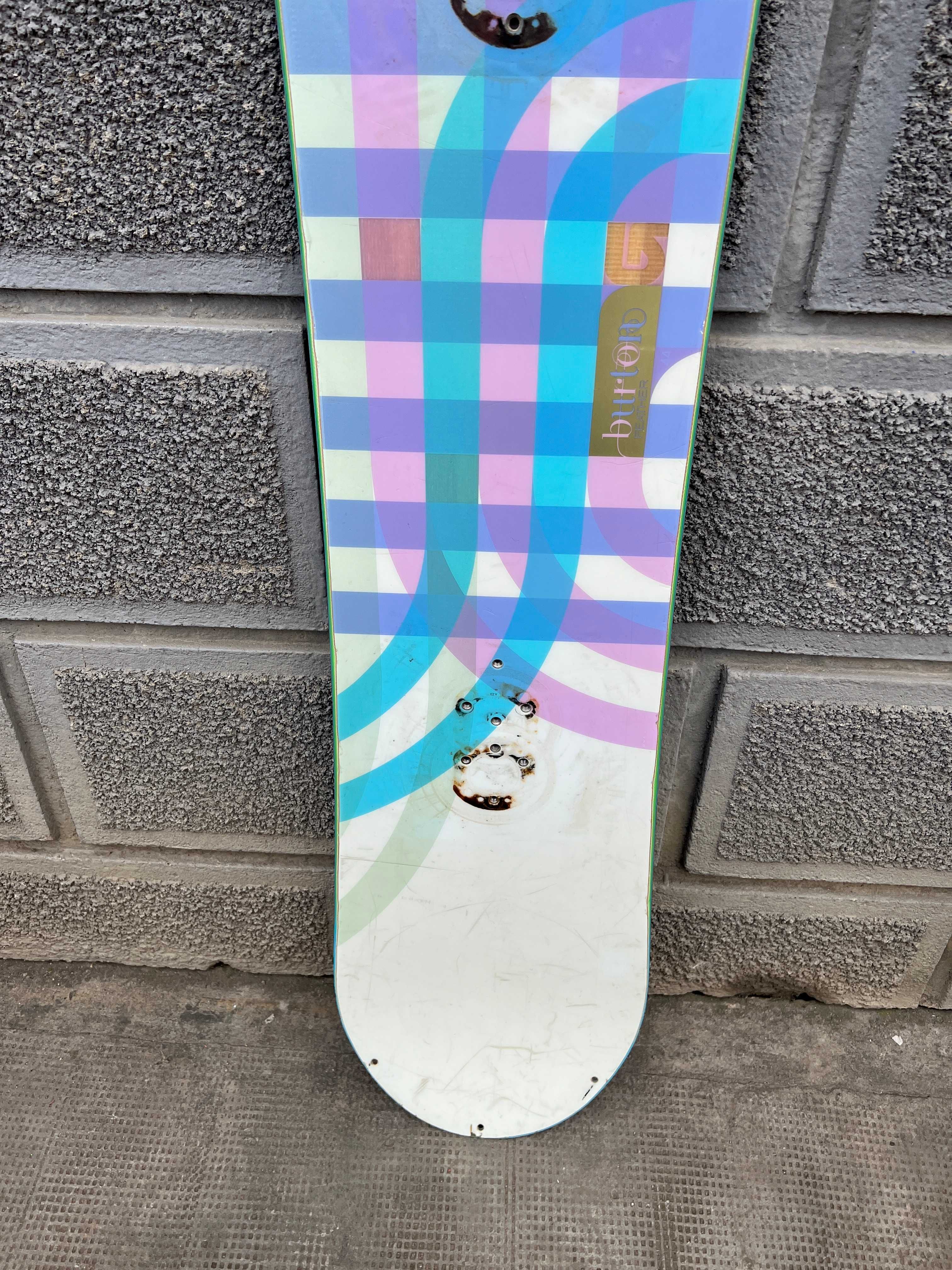 placa snowboard burton feather L144