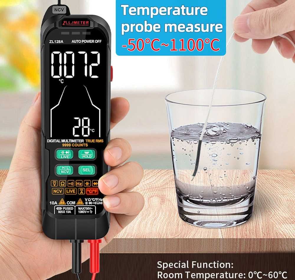 Multimetru digital smart ZL128A cu scala automata