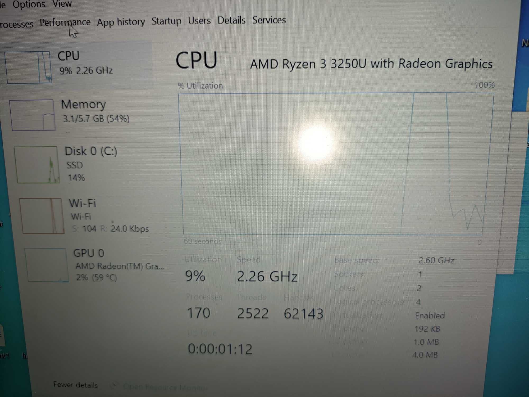 Лаптоп Ultrabook Lenovo V14 ADA AMD Ryzen 3 3250U 14 RAM 8GB SSD 256GB