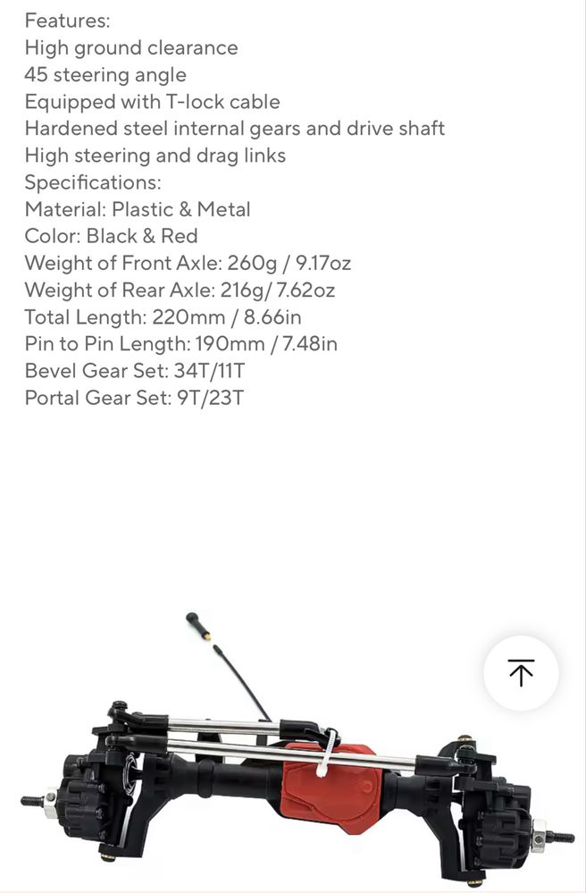 Portal Axle With T-lock